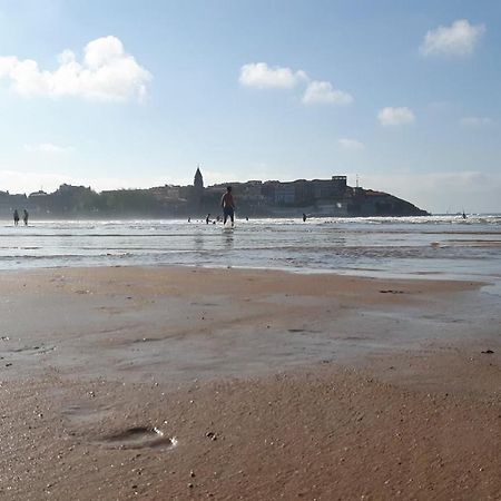 Apartamento La Escalerona Con Vistas Al Mar Lägenhet Gijón Exteriör bild